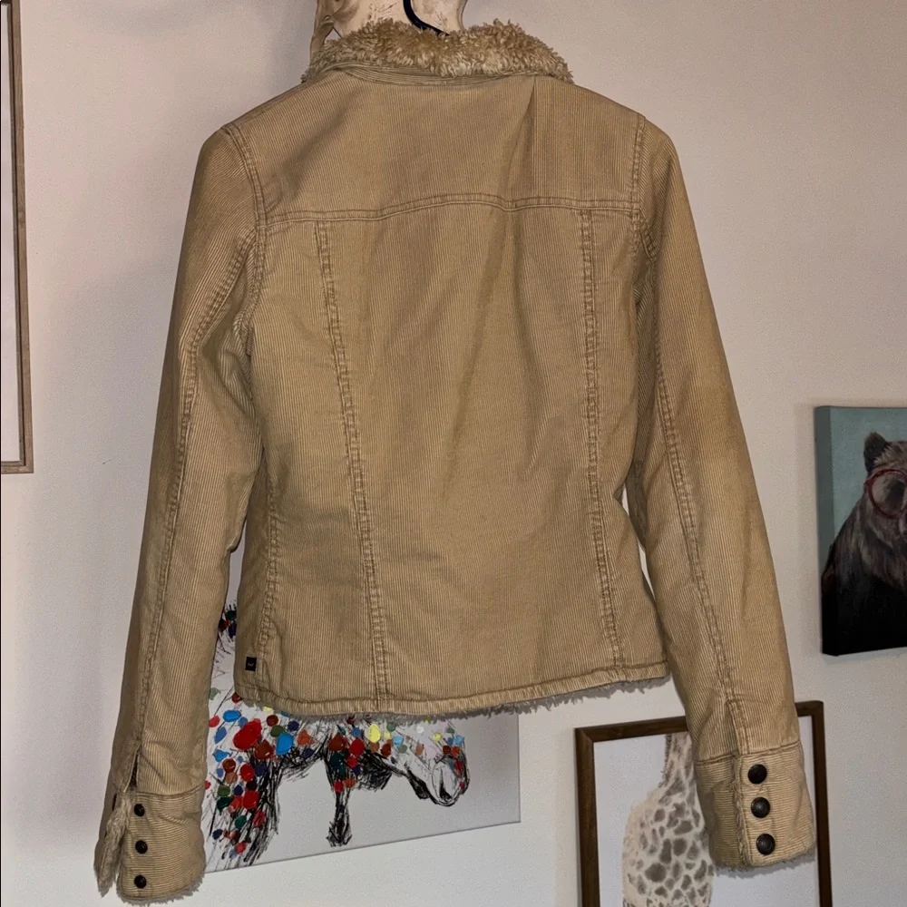Abercrombie & Fitch Vintage Corduroy Double-Zip Short Trucker Jacket, Size M - Picture 2 of 16